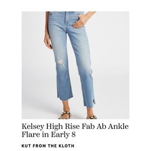 Kelsey High Rise Fab Ab Ankle Flares
